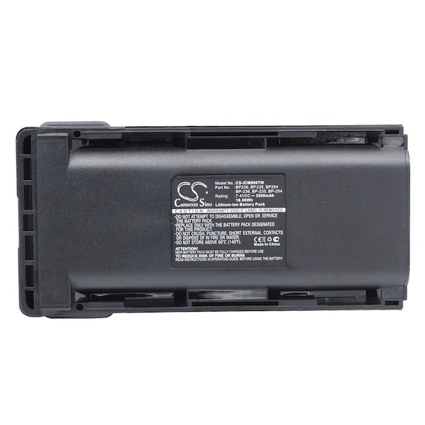Bsc Preferred Icom IC-F70T IC-F80 IC-F80DS IC-F80DT IC-F9011 Two Way Radio Repl. Battery CS-ICM800TW - main